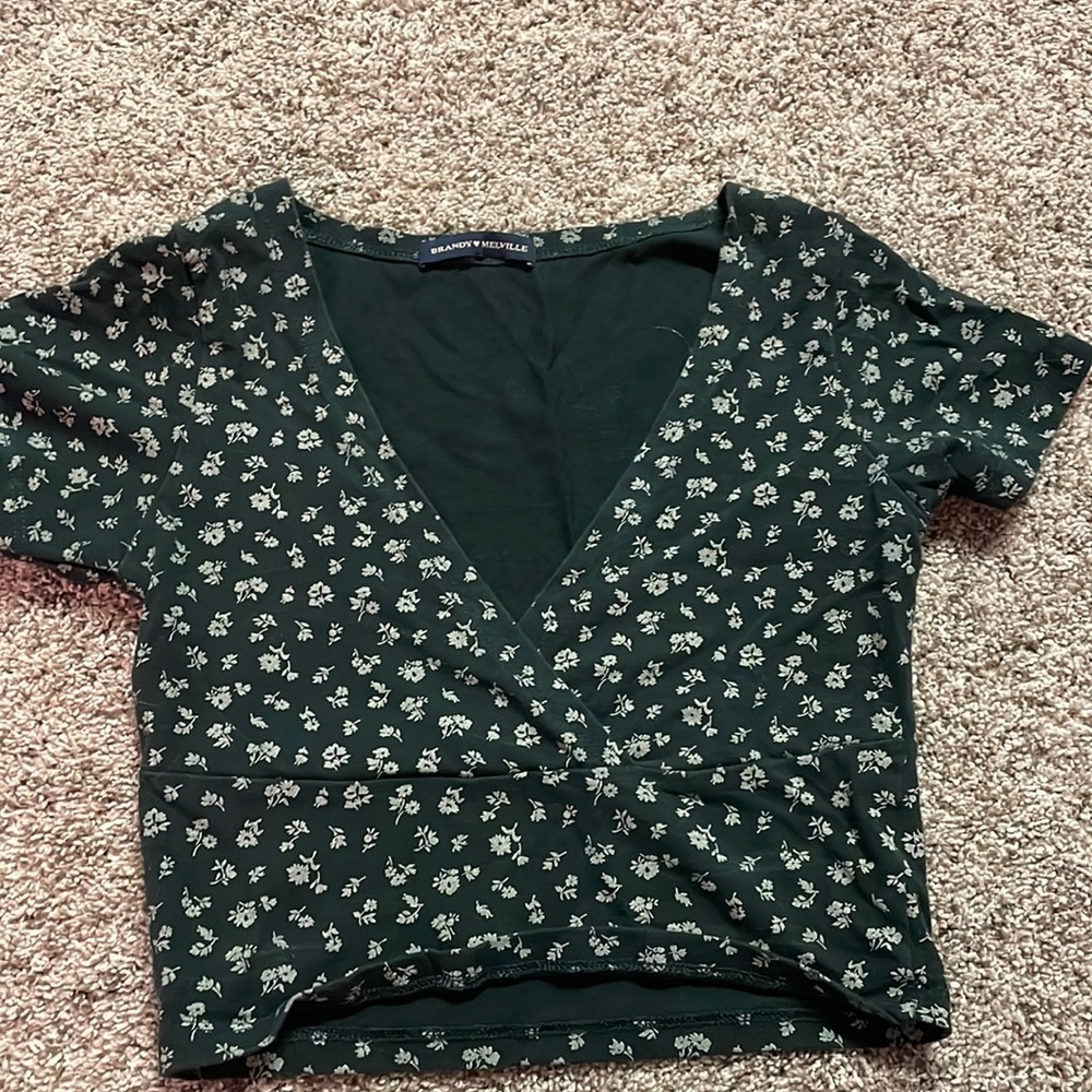 Brandy Melville deep V tee.